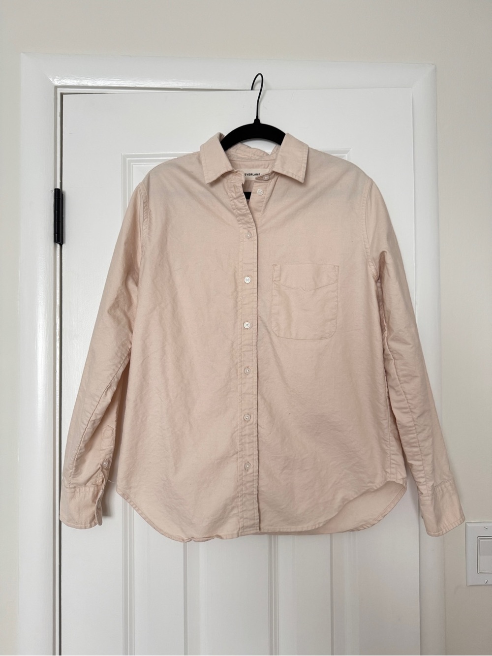 EVERLANE The Must-Have Oxford Shirt Size: 00 Whisper Pink